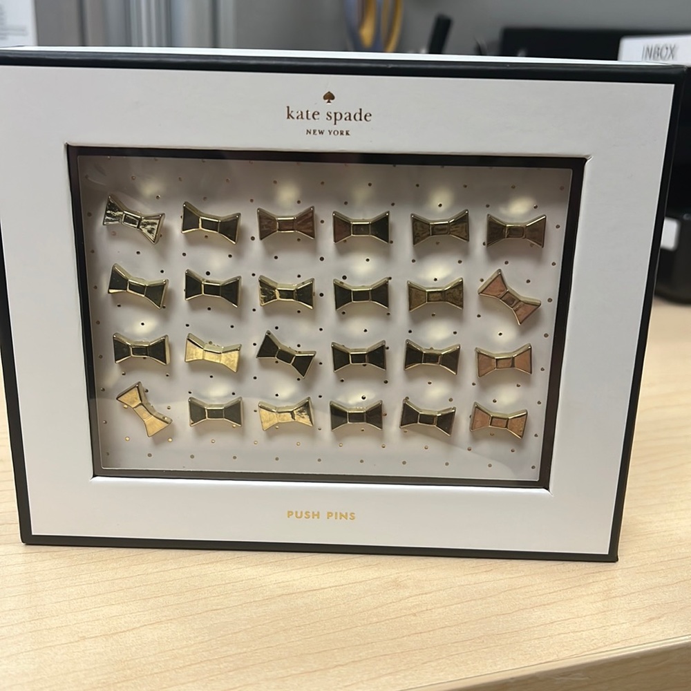 Kate Spade Bow Tie Push Pins